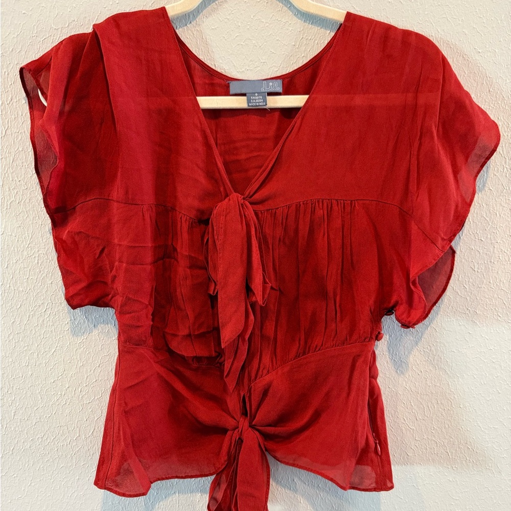 Elegant Red Women's Top